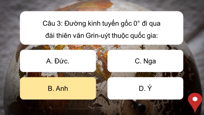 Trò chơi khởi động Địa lí 6 cánh diều