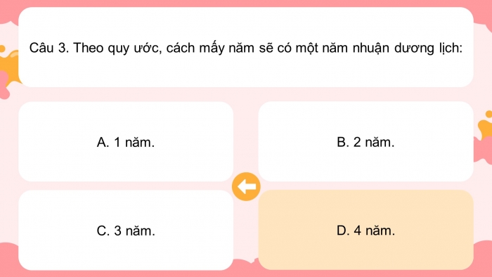 Trò chơi khởi động Địa lí 6 cánh diều Bài 7: Chuyển động của Trái Đất quanh Mặt Trời và các hệ quả địa lí