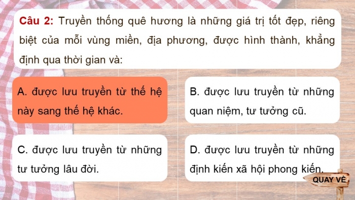 Trò chơi khởi động Công dân 7 kết nối tri thức