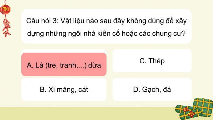 Trò chơi khởi động Công nghệ 6 kết nối Ôn tập Chương I