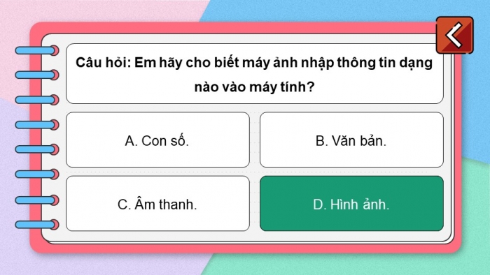Trò chơi khởi động Tin học 7 kết nối Bài 1: Thiết bị vào – ra