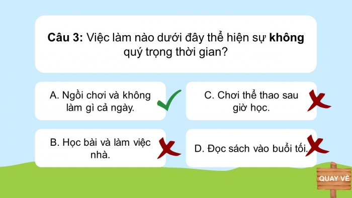 Trò chơi khởi động Đạo đức 2 kết nối Bài 5: Quý trọng thời gian