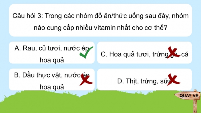 Trò chơi khởi động Công nghệ 6 kết nối Ôn tập Chương II