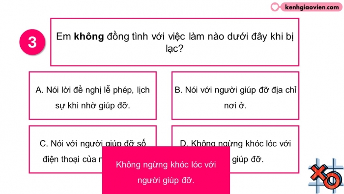 Trò chơi khởi động Đạo đức 2 kết nối Bài 13: Tìm kiếm sự hỗ trợ ở nơi công cộng