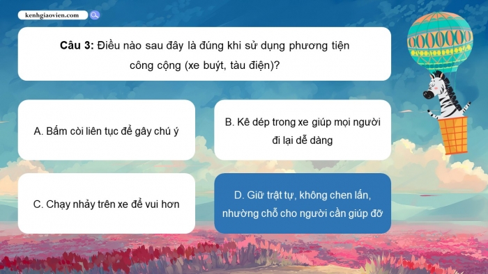 Trò chơi khởi động Đạo đức 2 kết nối Bài 15: Em tuân thủ quy định nơi công cộng