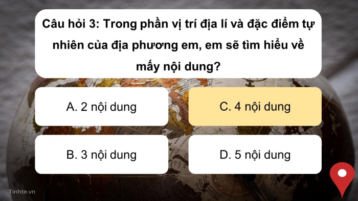 Trò chơi khởi động Lịch sử Địa lí 4 kết nối Bài 2: Thiên nhiên và con người ở địa phương em
