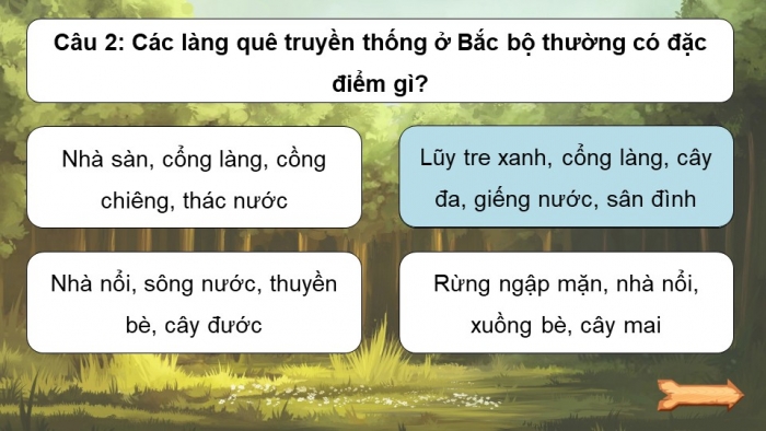 Trò chơi khởi động Lịch sử Địa lí 4 kết nối Bài 10: Một số nét văn hoá ở vùng Đồng bằng Bắc Bộ