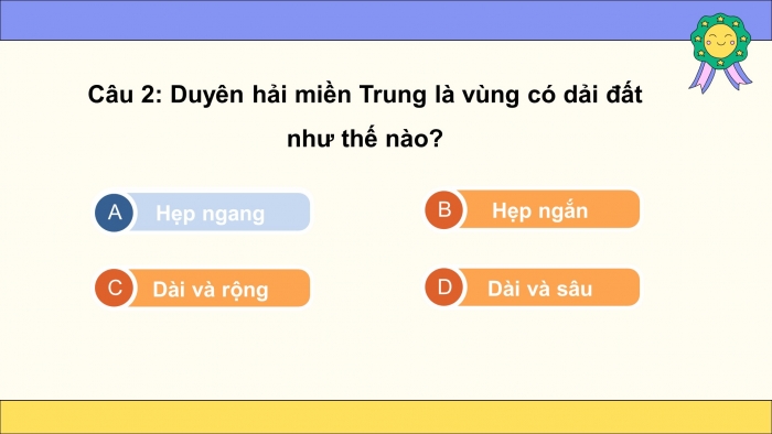 Trò chơi khởi động Lịch sử Địa lí 4 kết nối Bài 15: Thiên nhiên vùng Duyên hải miền Trung