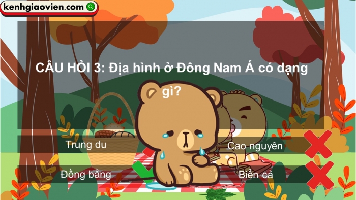Trò chơi khởi động Lịch sử Địa lí 4 kết nối Bài 24: Thiên nhiên vùng Nam Bộ