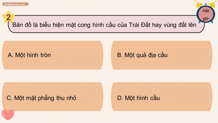 Trò chơi khởi động Địa lí 6 kết nối Bài 2: Bản đồ. Một số lưới kinh, vĩ tuyến. Phương hướng trên bản đồ