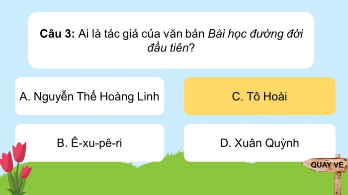 Trò chơi khởi động Ngữ văn 6 kết nối tri thức