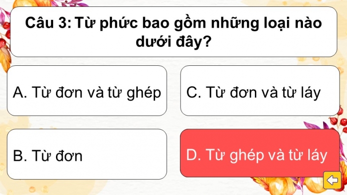 Trò chơi khởi động Ngữ văn 6 kết nối Bài 1: Từ đơn và từ phức, Nghĩa của từ ngữ, Biện pháp tu từ