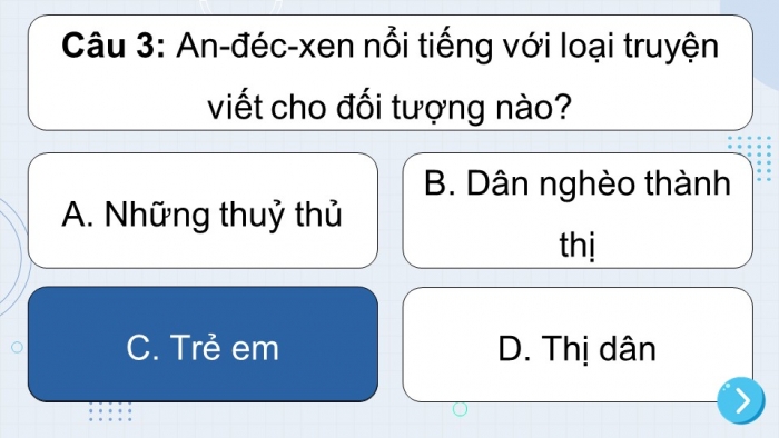 Trò chơi khởi động Ngữ văn 6 kết nối Bài 3: Cô bé bán diêm
