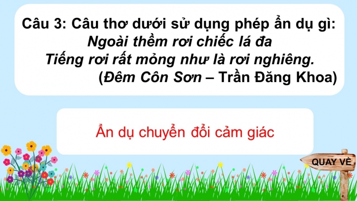 Trò chơi khởi động Ngữ văn 6 kết nối Bài 4: Biện pháp tu từ, Nghĩa của từ ngữ
