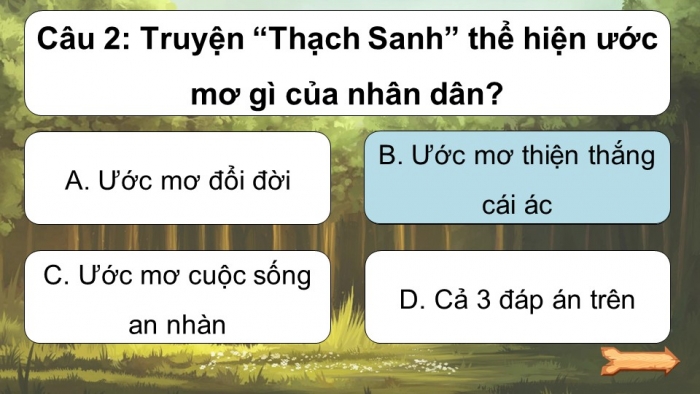Trò chơi khởi động Ngữ văn 6 kết nối Bài 7: Thạch Sanh