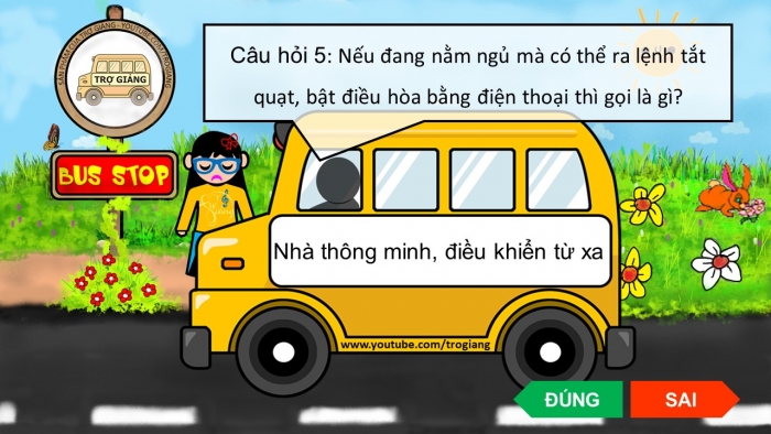Trò chơi khởi động Công nghệ 6 chân trời Bài 3: Ngôi nhà thông minh