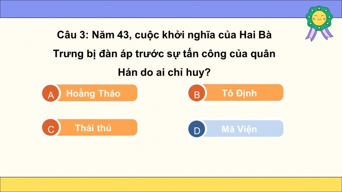 Trò chơi khởi động Lịch sử 6 chân trời Bài 19: Bước ngoặt lịch sử đầu thế kỉ X