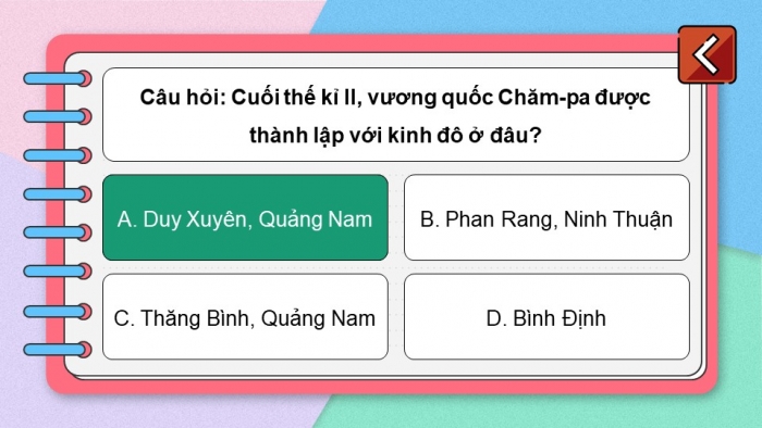 Trò chơi khởi động Lịch sử 6 chân trời Bài 21: Vương quốc cổ Phù Nam
