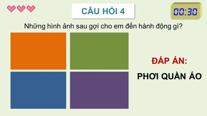 Trò chơi khởi động Công nghệ 6 cánh diều Bài 11: Bảo quản trang phục