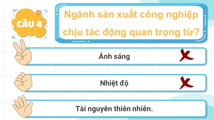Trò chơi khởi động Địa lí 6 cánh diều Bài 25: Con người và thiên nhiên