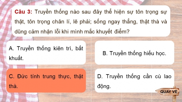 Trò chơi khởi động Công dân 7 kết nối Bài 1: Tự hào về truyền thống quê hương