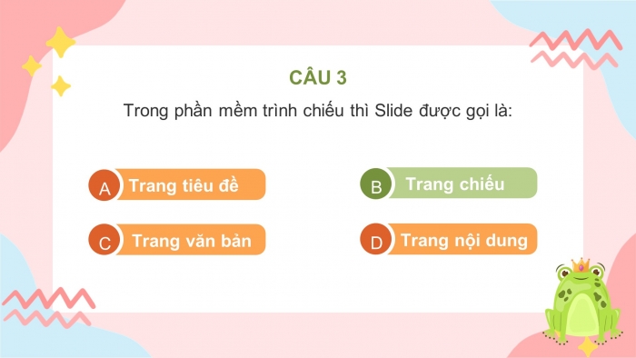 Trò chơi khởi động Tin học 7 kết nối Bài 11: Tạo bài trình chiếu