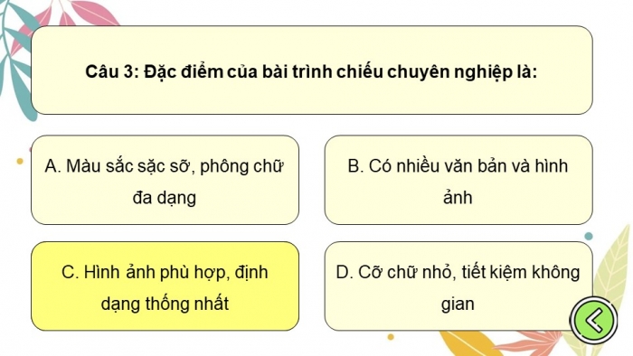 Trò chơi khởi động Tin học 7 kết nối Bài 13 Thực hành tổng hợp: Hoàn thiện bài trình chiếu