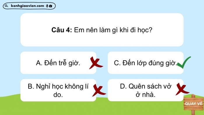 Trò chơi khởi động Đạo đức 2 kết nối Bài 5: Quý trọng thời gian
