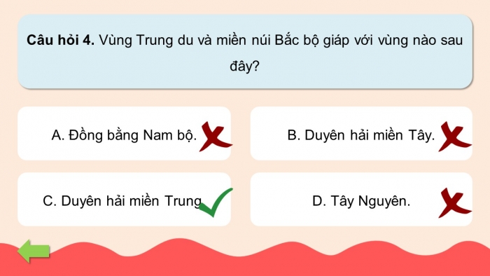 Trò chơi khởi động Lịch sử Địa lí 4 kết nối Bài 5: Dân cư và hoạt động sản xuất ở vùng Trung du và miền núi Bắc Bộ