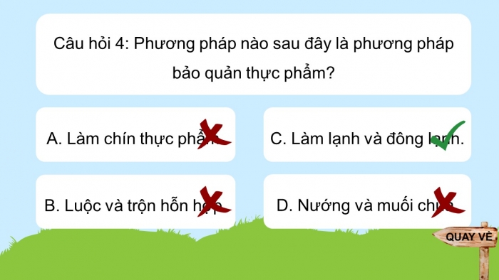 Trò chơi khởi động Công nghệ 6 kết nối Ôn tập Chương II