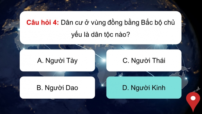 Trò chơi khởi động Lịch sử Địa lí 4 kết nối Bài 9: Dân cư và hoạt động sản xuất ở vùng Đồng bằng Bắc Bộ