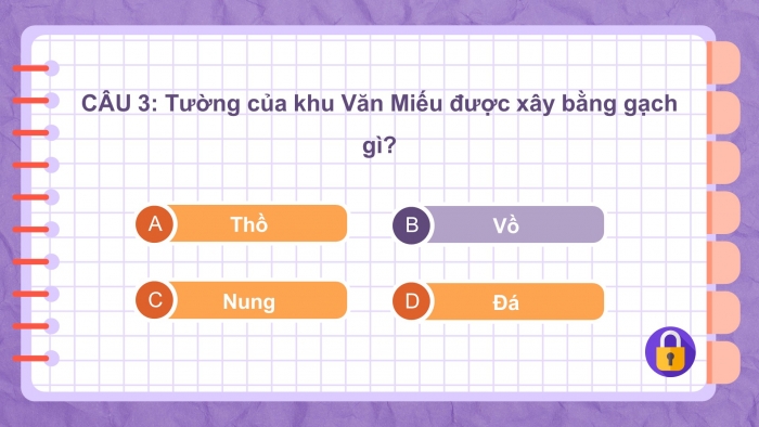 Trò chơi khởi động Lịch sử Địa lí 4 kết nối Bài 13: Văn Miếu - Quốc Tử Giám