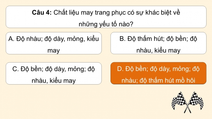 Trò chơi khởi động Công nghệ 6 kết nối Ôn tập Chương III