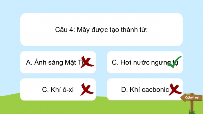 Trò chơi khởi động Địa lí 6 kết nối Bài 16: Nhiệt độ không khí. Mây và mưa