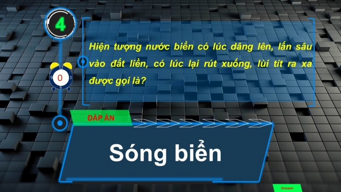 Trò chơi khởi động Địa lí 6 kết nối Bài 21: Biển và đại dương