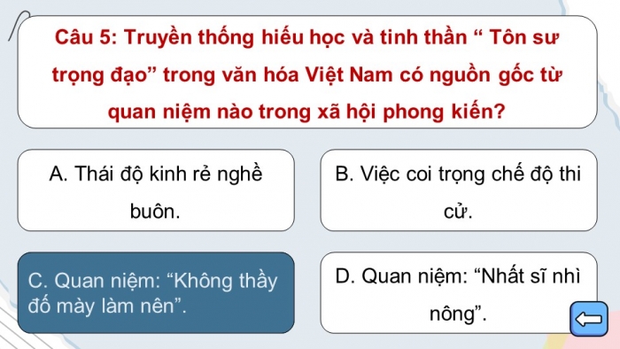 Trò chơi khởi động Công dân 6 kết nối tri thức