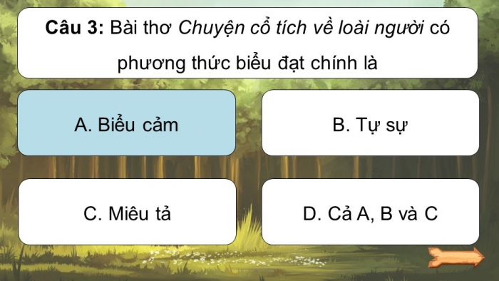 Trò chơi khởi động Ngữ văn 6 kết nối Bài 2: Chuyện cổ tích về loài người