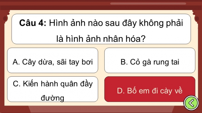 Trò chơi khởi động Ngữ văn 6 kết nối Bài 2: Nghĩa của từ ngữ, Biện pháp tu từ