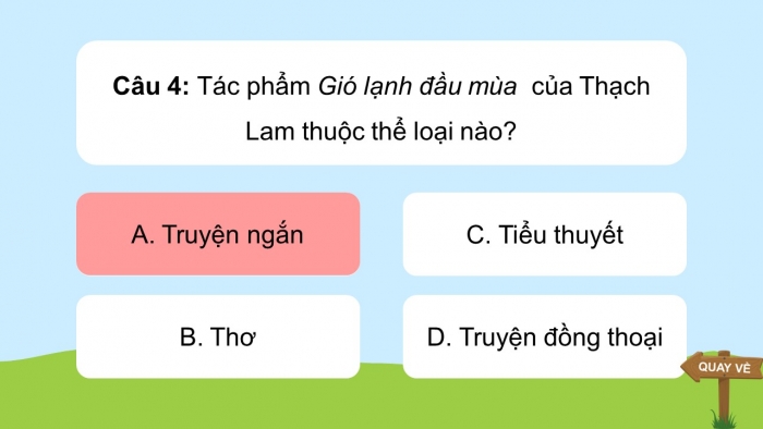 Trò chơi khởi động Ngữ văn 6 kết nối Bài 3: Gió lạnh đầu mùa