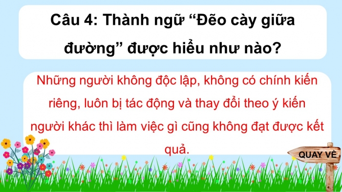 Trò chơi khởi động Ngữ văn 6 kết nối Bài 4: Biện pháp tu từ, Nghĩa của từ ngữ