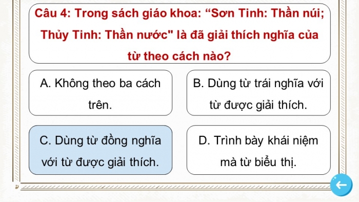 Trò chơi khởi động Ngữ văn 6 kết nối Bài 6: Dấu câu, Nghĩa của từ ngữ, Biện pháp tu từ