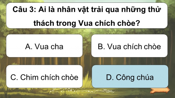 Trò chơi khởi động Ngữ văn 6 kết nối Bài 7: Vua chích choè