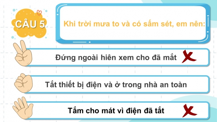 Trò chơi khởi động Công nghệ 6 chân trời Bài 10: An toàn điện trong gia đình