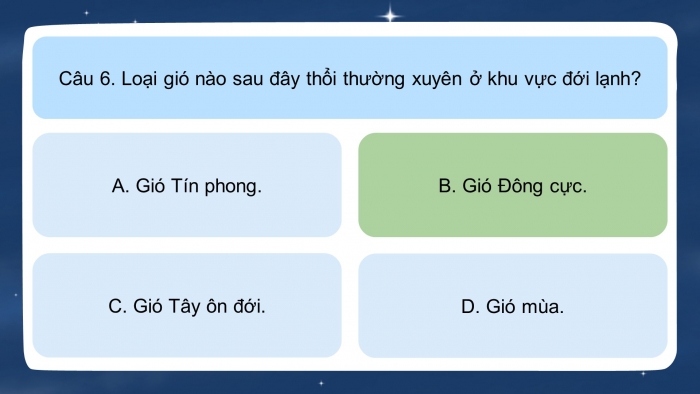 Trò chơi khởi động Địa lí 6 chân trời Bài 20: Sinh vật và sự phân bố các đới thiên nhiên. Rừng nhiệt đới