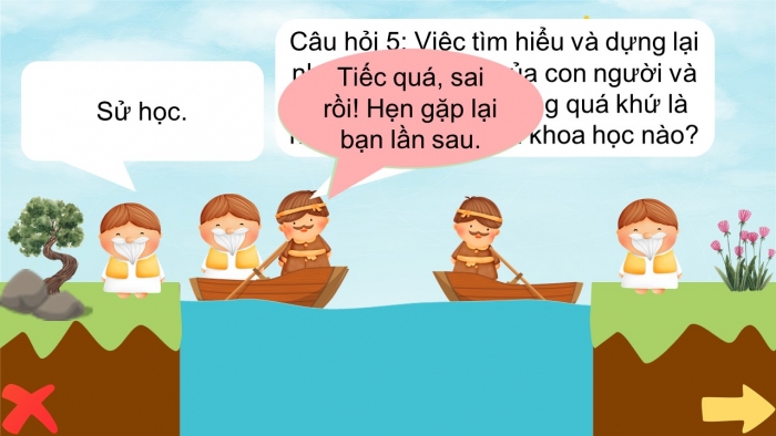 Trò chơi khởi động Lịch sử 6 chân trời sáng tạo