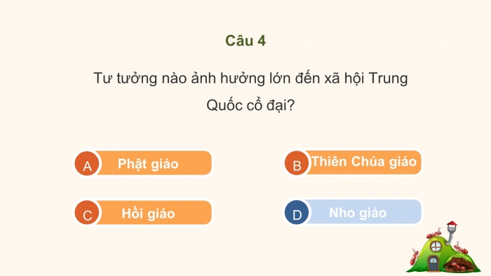 Trò chơi khởi động Lịch sử 6 chân trời Bài 9: Trung Quốc từ thời cổ đại đến thế kỉ VII