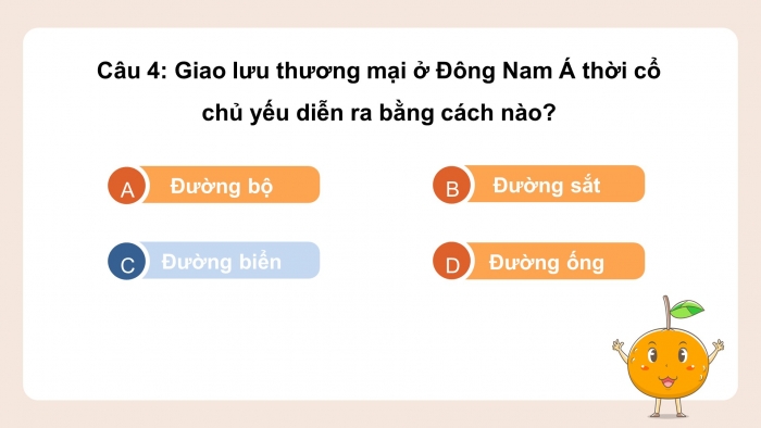Trò chơi khởi động Lịch sử 6 chân trời Bài 13: Giao lưu thương mại và văn hoá ở Đông Nam Á từ đầu Công nguyên đến thế kỉ X