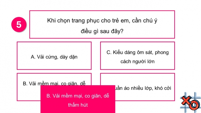 Trò chơi khởi động Công nghệ 6 cánh diều Bài 10: Lựa chọn và sử dụng trang phục