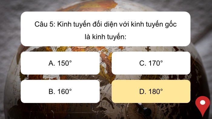 Trò chơi khởi động Địa lí 6 cánh diều
