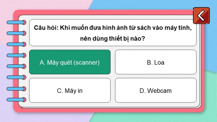Trò chơi khởi động Tin học 7 kết nối Bài 1: Thiết bị vào – ra